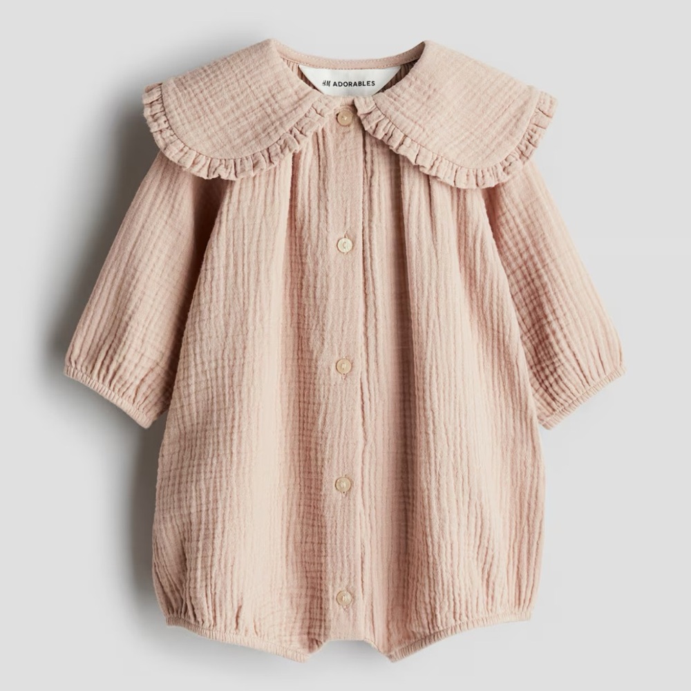 H&M Baby Cotton Muslin Romper